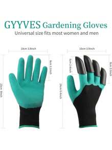 1pair Of Gardening Gloves - Waterproof, Puncture Resistant, Claw Shaped Design, Wear-Resistant, Suitable For Digging, Weeding, And Planting. Gardening Tools. Garden Labor Gloves.
