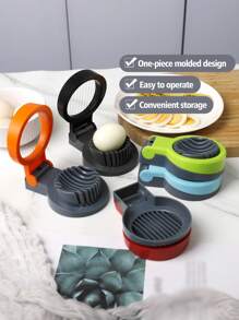 1 pieza de Rebanador de huevos multifuncional, cortador de huevos, rebanador de fresas, apto para huevos hervidos, frutas y verduras, accesorio de cocina, disponible en varios colores