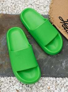 Women's Summer Casual Soft & Comfortable Thick Sole Cushioned Bathroom/Indoor & Outdoor Slippers