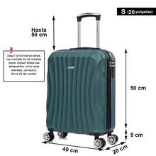 Vali ABS Cabin 55x40x20cm (44L) - Vali du lịch nhẹ nhỏ 20 inch - Xanh ngọc lam/Bạc/Xanh nước biển/Vàng/Vàng hồng/Đỏ/Tím/Đen/Xanh bạc hà/Xanh lá cây - Màu xanh lá cây đậm - Xem 3