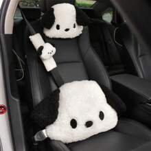Car Headrest Neck Pillow Lumbar Support Sweet Dog Car Backrest Lumbar Support