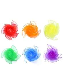 3/6条蒙特梭利感官舞蹈丝带，学习教育舞蹈配件，情人节，圣诞节，圣诞礼物，新年礼物，圣诞节万圣节礼物，生日礼物，2026新年，圣诞节，圣诞礼物 - 彩色 - 查看 10