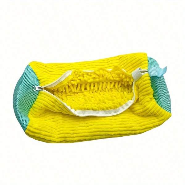 حقيبة أحذية جديدة مزودة بسحاب من الشينيل، لتنظيف الأحذية بالغسالة، لحماية الشكل من التشوه، إكسسوار لغسل الأحذية