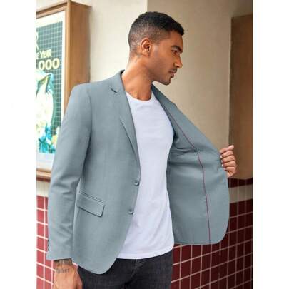 Local Delivery- Jacket Two Button Lightweight Sport Coats Business Blazer Jacket,Mens Casual Blazer Slim Fit Suit
