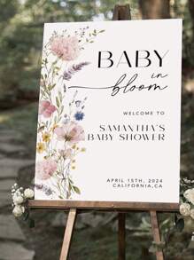 Customized Wildflower Baby Shower Sign Pink Boho Wildflower Poster Printable Garden Flower Welcome Sign, Editable Printable Canva Template Back To School,Multi-Functional,Ornamental,Letter,Stylish,Modern,Colorful,Cute,Adorable,Casual,Custom,Personalised,Unique,Customized,Ideal Gifts For Him,Ideal Gifts For Her