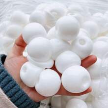 Nova bola de água de borracha TPR oca para alívio do estresse, bolas de borracha oca inquebráveis, chocalhos, acessórios para enchimento de brinquedos DIY