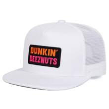 1 pieza Gorra de béisbol con bordado de letras Dunkin DeezNuts Twist para hombres, sombrero casual de moda urbana para primavera, otoño, viajes, playa
