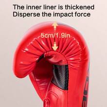 GINGPAI Youth Boxing Gloves, Breathable Thickened Fighting Gloves For Adults, Muay Thai Training