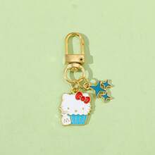 Sanrio Sanrio 1PC/5PCS Hello Kitty Keychains, Cute Cartoon Keychains, Party Gifts, Bag Pendants, Clothing Decoration Pendants For Daily Wear And Gifts