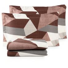 Paris Bedspread + Pillowcase 70x50cm Piquet Favinho – Charm And Comfort For The Bedroom Various Sizes - MOSAIC THUỐC LÁ - Xem 2