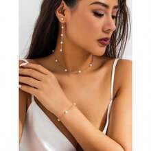 Pearl Earrings For Women 14k Gold Pearl Drop Earrings Boho Summer Earrings Bridal Gifts 5mm White Pearl Dangle Bride Wedding Guest Earrings As Statement Prom Birthday Pearl Jewelry