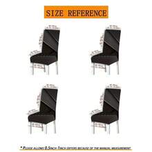 1/4/5/6/7pcs Fashionable Simple European And American Style Printed Chair Covers / Chair Cover Set, Suitable For Indoor Home Restaurant, Hotel Modern Daily Decoration. Tablecloth Suitable For Square Tables, Elastic Chair Covers Can Be Washed