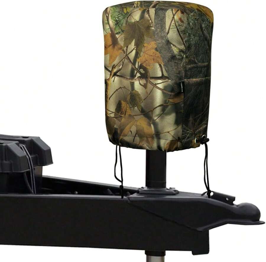 BougeRV RV Electric Tongue Jack Cover With D Rings, 600D Universal Trailer Jack Protective Black Cover For Outside RV Parts RV Accessories - Bright Camo - 查看 1