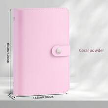 1pc Customizable Name & Bill Storage Book, Made Of PU Material, Can Hold 100 Bills, With Bill Photo, Stamp, And Bank Card Storage, A6 Super Large Capacity Cash Storage Notebook Includes 50pcs Internal, Creative Collection Holder