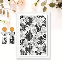 DONQE 美丽植物图案印花水转印纸，制作软陶瓷耳环，双面水粘土转印贴纸 DIY 手工模具