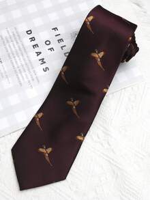 1pc Unisex Animal Pattern Polyester Necktie, Workplace AccessoryMen Necktie - Multicolor - View 14