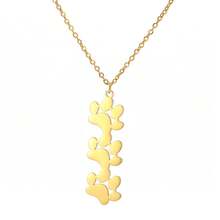 Personalized Paw Print Name Necklace, Personalized Tiny Dog Paw Necklace, Minimalist Paw Necklace, Animal Necklace, Pet Necklace,Christmas Gift Supplies