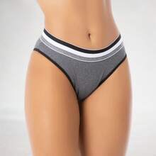 Kit 3 Calcinha Cós Alto Cueca Feminina Calcinhas Elástico Largo Lingerie Conforto