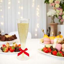 25/10/5 pièces Tasse haute de 155ml, en matière plastique, réutilisable, convient pour les boissons froides, les boissons chaudes, les desserts, les jus, le thé noir, etc. Convient pour les mariages, les anniversaires, la Saint-Valentin, Halloween, Noël et toutes sortes d'événements festifs