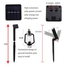 Camping, Ambient Lighting, LED, Kerosene Bottle, Cross-Border, Tent, Decoration, Colorful Lights, Campsite, Solar Energy, Light String