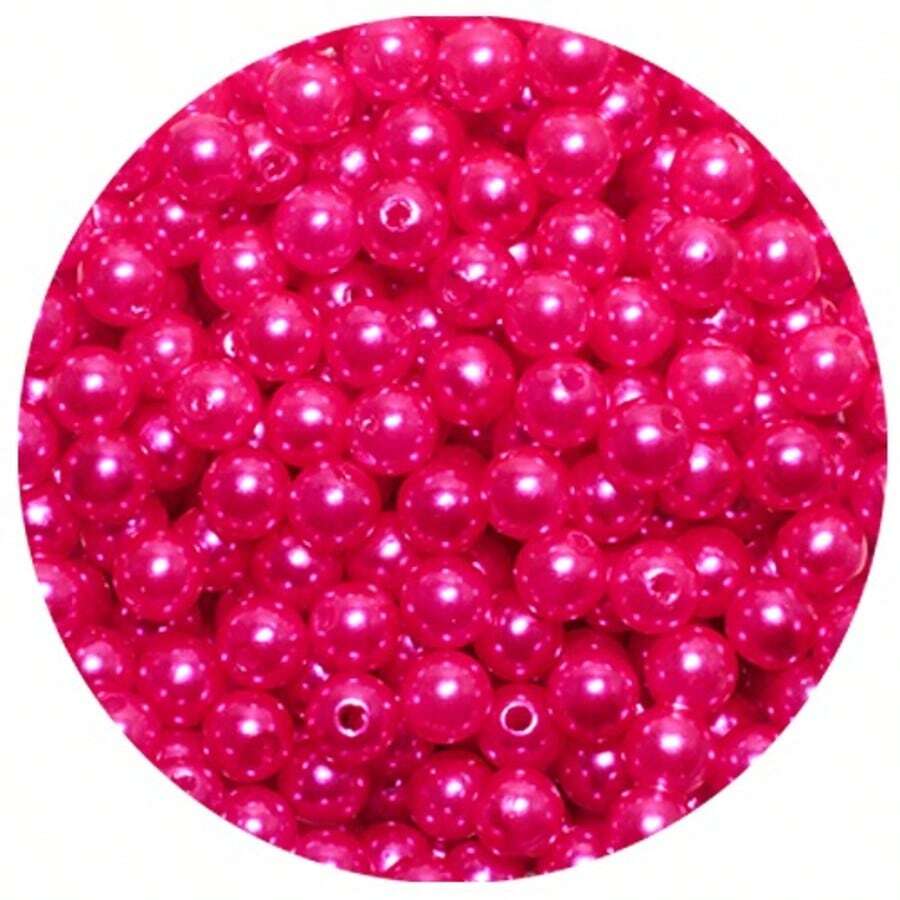 ABS Pearl 8mm 250 Units - Hot Pink - View 1