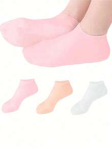 3/2/1Pair Silicone Foot Care Socks, For Dry Cracked Feet Heel And Softening Rough Skin, Foot Care Tools For Women And Men, Ideal For Pedicure, Home Foot Care, High Elastic Absorption Pressure Socks, Suitable For Pairing Massage And Moisturizing Gel Foot Care - Multicolor - View 12