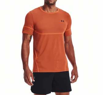 Under Armour Tricou bărbătesc cu mânecă scurtă, elastic, fără cusături, pentru antrenament Rush, primăvară/vară