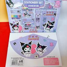 Sanrio Set de papelería Sanrio, caja de regalo de Sanrío Kuromi, útiles escolares MY Melody, suministros de vuelta al colegio, artículos escolares, lápices, borradores de lípics, perro Yugui, Mel Kitty, Hello Kittie, Set lujoso SANRIO, set de regalos para niños. Adecuado para regalar a niños como un regalo ideal de cumpleaños. , regalos de regreso a la escuela