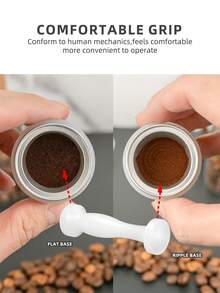 Plastic Espresso Tamper Mini Coffee Knock Box Calibrated PP Material Compatible With Originalline Capsule - White - View 6