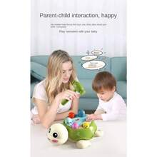 [互动教育] 1 件彩色形状分类乌龟锤玩具，采用耐用材料制成，适合 0-3 岁幼儿的教育游戏，是圣诞节、万圣节、感恩节的理想礼物