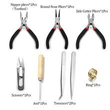 5 Zoll rosa Zange, Schere & Pinzette Multifunktions DIY Schmuckwerkzeug Set