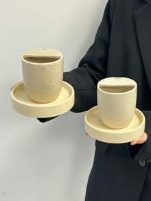 1 件北欧风格带镂空陶瓷咖啡杯，ins 美式拿铁咖啡杯，家用饮水杯，便携式旅行杯，节日礼物，生日祝福，派对用品，送给男朋友和女朋友的开学礼物