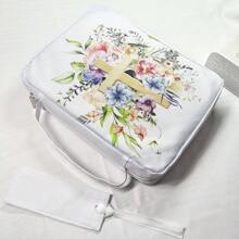 Bible Cover For Women With Flowers Printing, Bible Case,Bible Bag, Study Bible Case,Covers For Bible,Bible Boooks Covers