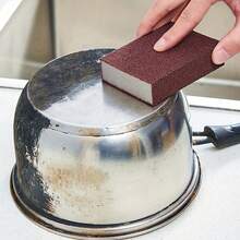 10 件钻石砂纸海绵擦洗器，厨房清洁工具，锅具除锈剂研磨海绵块 - 彩色 - 查看 7