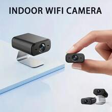1 Stück kleine drahtlose versteckte Smartkamera, 1080P WLAN-Sicherheitsüberwachungskamera mit Nachtsicht, Bewegungserkennung, App-Steuerung, geeignet für Überwachung von Haustieren/Zuhause/Aufnahmen/Strafverfolgung und Beweissicherung im Innen- und Außenbereich