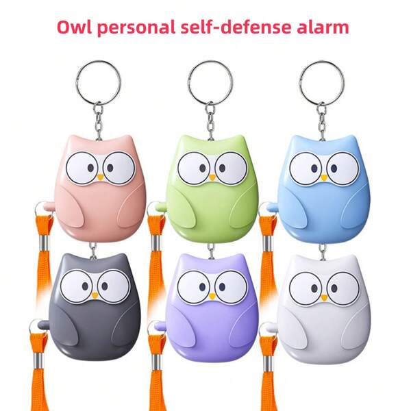 Mini Adler Personenalarm, Ton- und Lichtalarm mit Notbeleuchtung, kompaktes und süßes Design, 130dB hoher Alarmton, geeignet für Einzelfrauen, alleinlebende Senioren, Joggen, Wandern Sicherheitsalarm