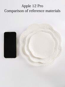 Bộ 2/4 đĩa gốm sứ cao cấp in hình bướm, nhiều kích cỡ, có thể xếp chồng lên nhau, thích hợp đựng bít tết, mì ống, sushi, salad, món tráng miệng (không đựng súp), hình tròn, chất liệu gốm. Thích hợp sử dụng tại nhà, nhà hàng, nhà bếp, dùng được trong máy rửa chén/lò nướng/lò vi sóng, tuyệt vời cho tiệc tân gia, lễ tạ ơn, giáng sinh - trắng - Xem 6