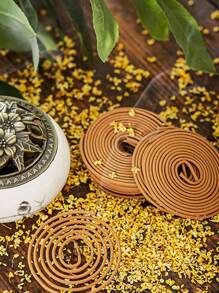 40pcs Spiral Coil Incense Sticks, Variety Of Scents For Holiday Party Favors, Natural Handmade Incense Sticks For Meditation, Relaxation, Stress Relief, Sleep, Natural Sandalwood Scent, Freshens Air, Suitable For Outdoor Camping, Home Daily Use And Relaxing Weekends