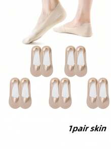 6 Pairs Women Solid Soft Lightweight Low Cut No Show Socks, Comfortable Low Ankle Socks, Candy Colors Invisible Socks, Ladies Compression Socks