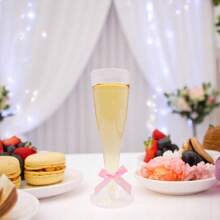 25/10/5 pièces Tasse haute de 155ml, en matière plastique, réutilisable, convient pour les boissons froides, les boissons chaudes, les desserts, les jus, le thé noir, etc. Convient pour les mariages, les anniversaires, la Saint-Valentin, Halloween, Noël et toutes sortes d'événements festifs