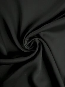 Elegant Vacation Casual Solid Color Skirt - Black - View 11