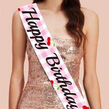 New Birthday Party Decorations Shoulder Straps, Cute Cherry & Strawberry Shoulder Straps For Birthday Party Costume, Photo Props