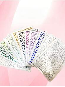 880pcs Gem Bead Stickers Rhinestones For Crafts Self Adhesive Jewels Acrylic DIY Craft Decorative Rhinestone Stickers For Girls Kid, Kid Craft Craft Kids, Sticker>Kids Stickers, Gemstone Sticker,Gem Stickers,Arts And Crafts Kids,Small Stickers , Back To School Gifts