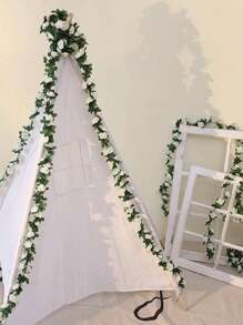 1/5 Stücke 240cm künstliche Rosengirlande DIY Gartenpflanzen Seidenblumen Faux Gefälschte Rosengirlande Hochzeit Outdoor Hängende Blumen Efeu Dekoration Zuhause Schlafzimmer, Wohnzimmer, Badezimmer, Wanddekoration Material Outdoor Garten Geburtstags Party Valentinstag Dekoration