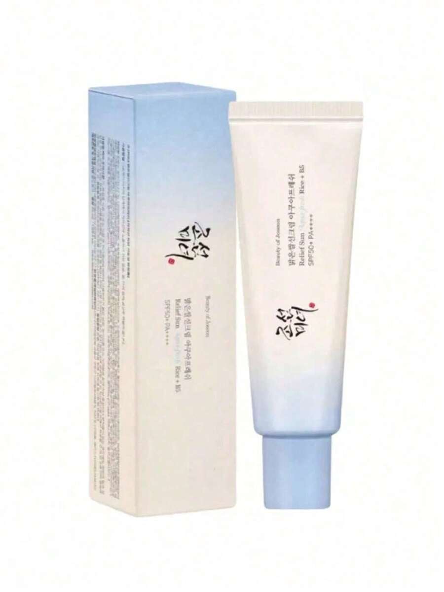 Beauty Of Josen Crema Solar de Alivio Aqua Fresh con Arroz B5 Translúcida 50ml Protector Solar Facial Hidratante Ligero Para Mujer Hombre Todo Tipo de Piel Uso Diario - Blanco - Ver 1