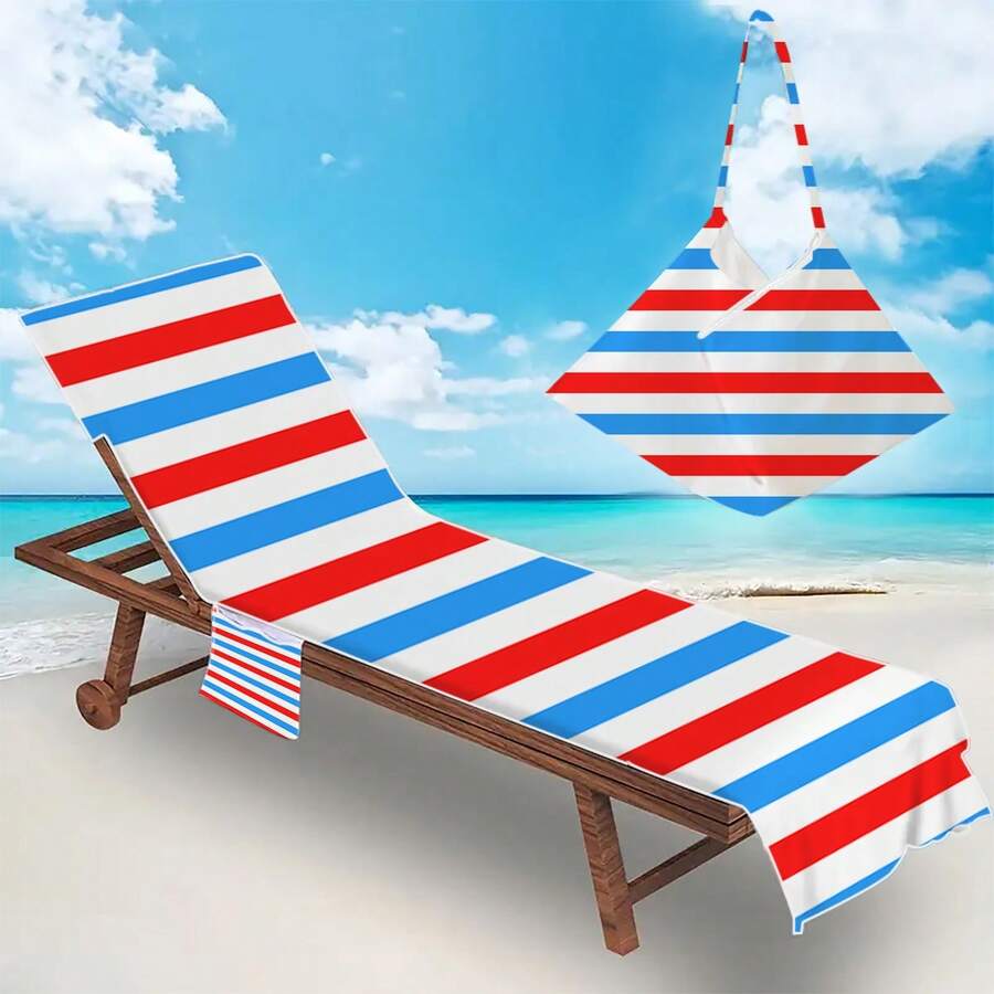 Funda Para Tumbona De Playa De Microfibra Suave, Con Bolsillos Laterales Y Correa Elástica Antideslizante, Medidas 210x73 Cm, Ideal Para Piscina, Jardín Y Playa, Diseño Mandala