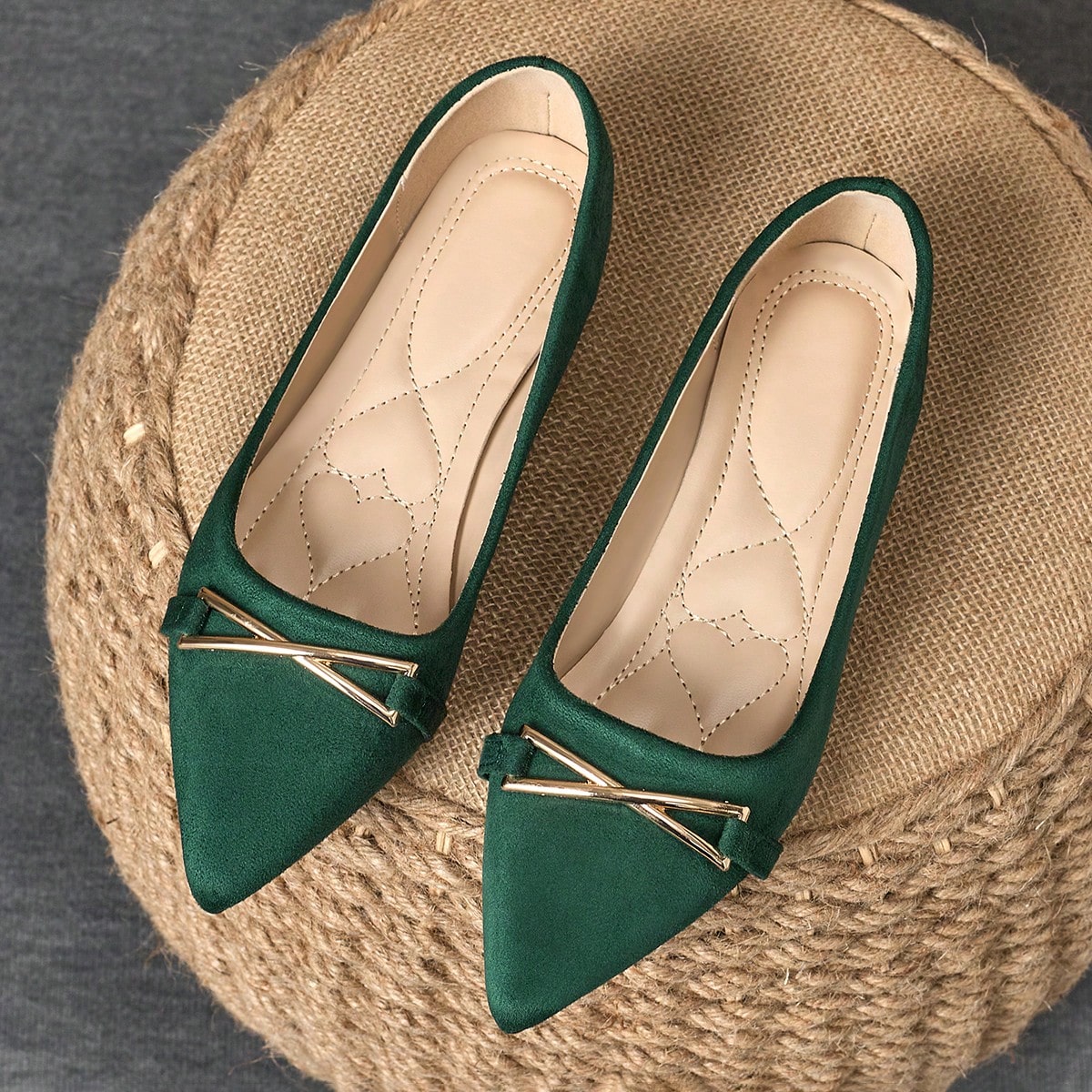 Bailarinas de punta versátiles y casuales para mujer con suela blanda, mocasines azul de centavo, aptos para todas las estaciones, slip-on planos par