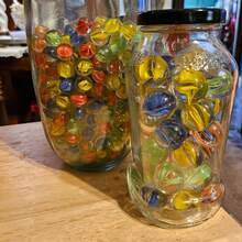 混合玻璃弹珠球，包括哑光饰面、3朵花、8朵花、芝麻点玻璃球，适用于户外活动、花盆、鱼缸、花园、游泳池、手工艺品、DIY装饰