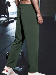 Men's Lightweight Comfortable Casual Sports Outdoor Pants, Suitable For Running, Fitness Spring - Army Green - View 5