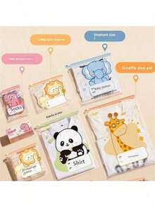 10/20 حبة أكياس سوستة الأم والطفل أكياس منطقية ملبس الروضة أكياس فرز الملابس أكياس لتخزين الملابس أكياس صنبور زيبلوك، هدية عيد الحب